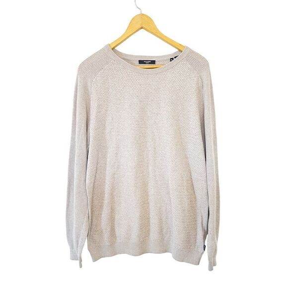 Jack & Jones Cream Crewneck Sweater - Picture 1 of 11